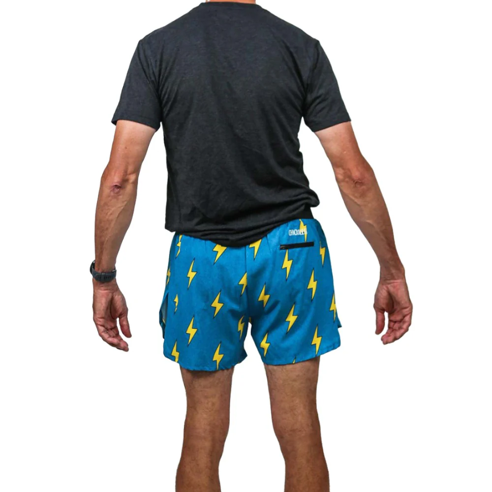 ChicknLegs Men's Bolt Half Split Shorts 4" - Image 3