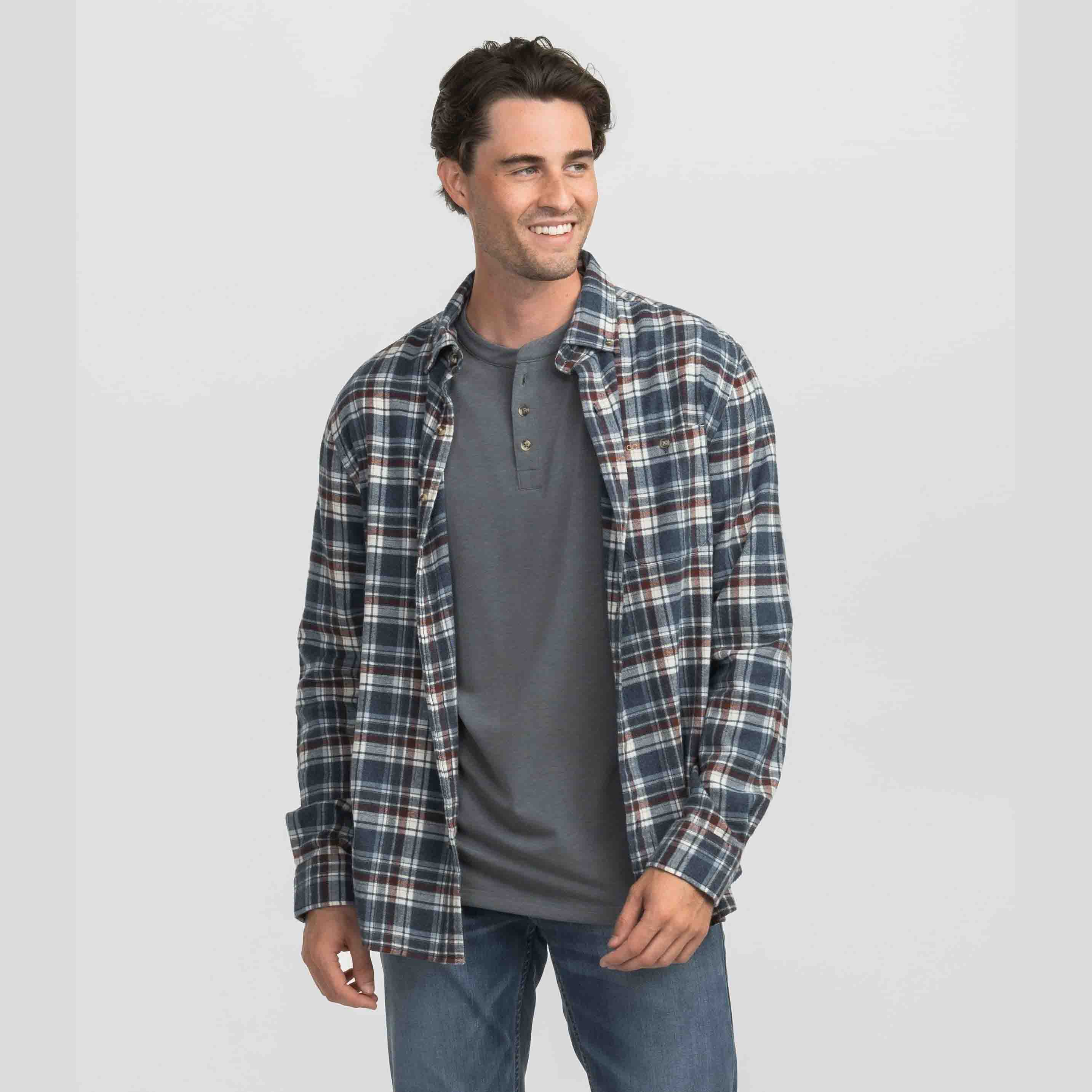 Southern Shirt Men's Boone Washed Long Sleeve Flannel - Image 2