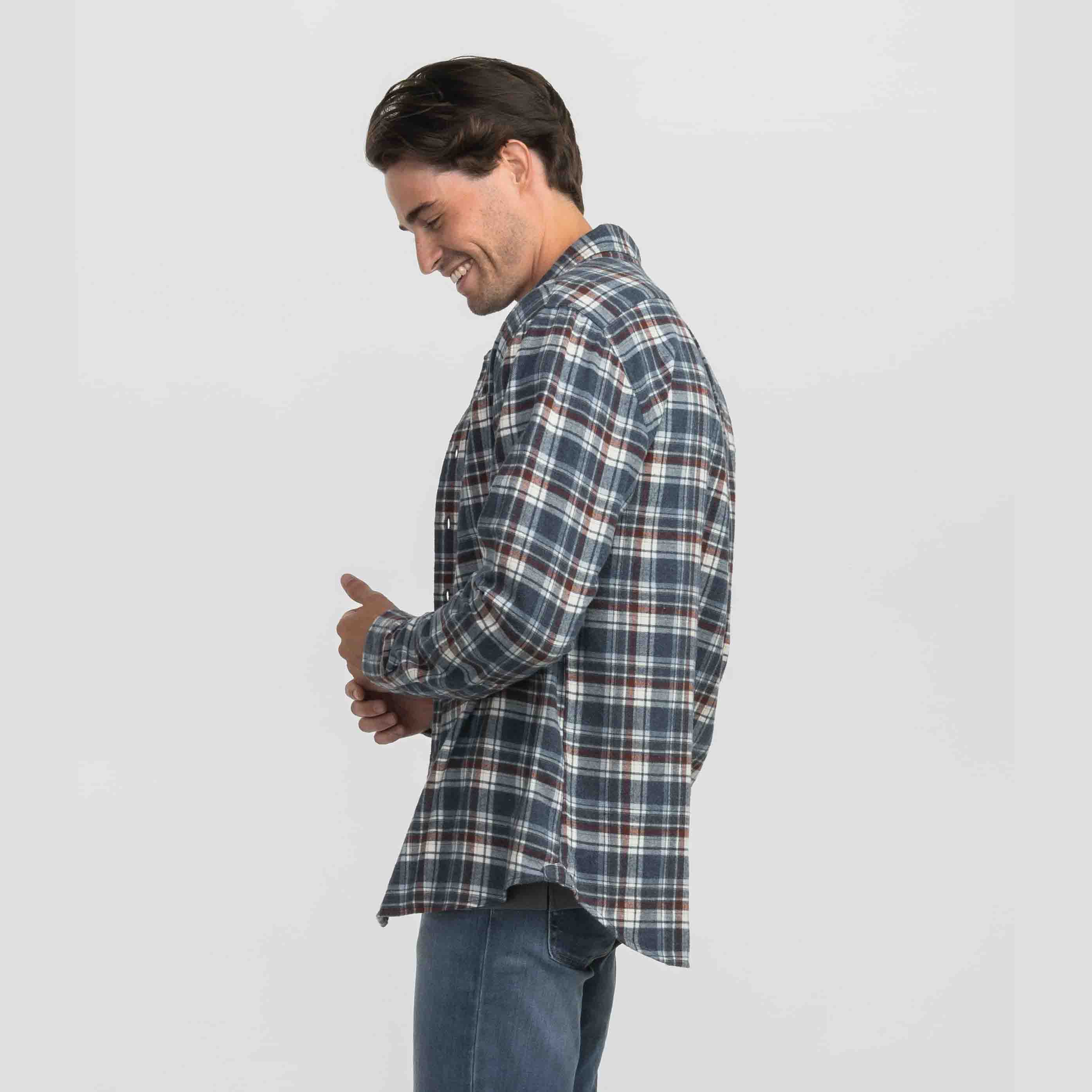 Southern Shirt Men's Boone Washed Long Sleeve Flannel - Image 3