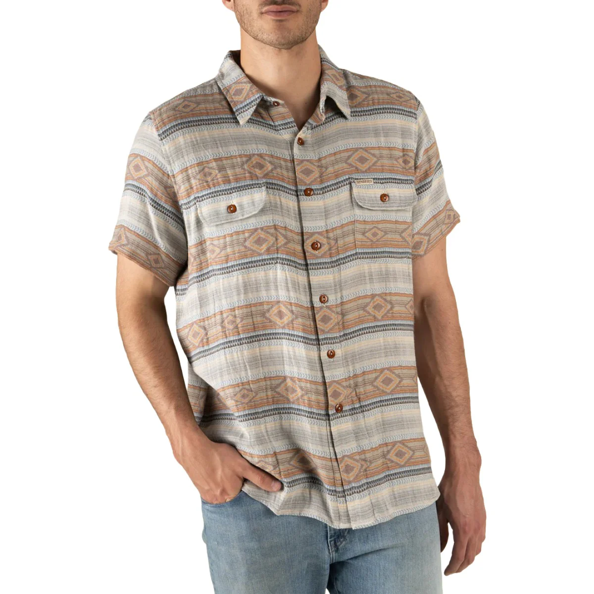 Sendero Men's Boquillas Short Sleeve Shirt - Image 3