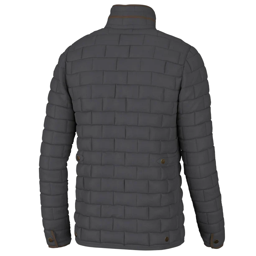 Local Boy Men's Brick Quilted Jacket - Image 2