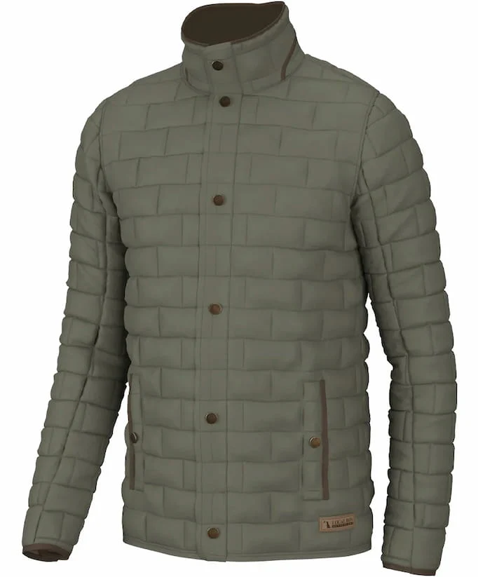 Local Boy Men's Brick Quilted Jacket - Image 3