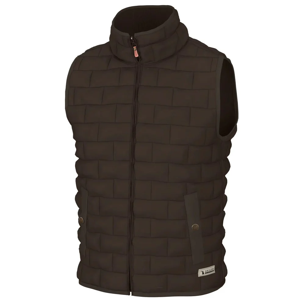 Local Boy Men's Brick Quilted Vest - Image 10