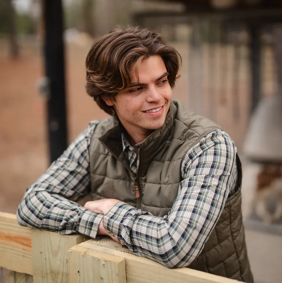 Local Boy Men's Brick Quilted Vest - Image 3
