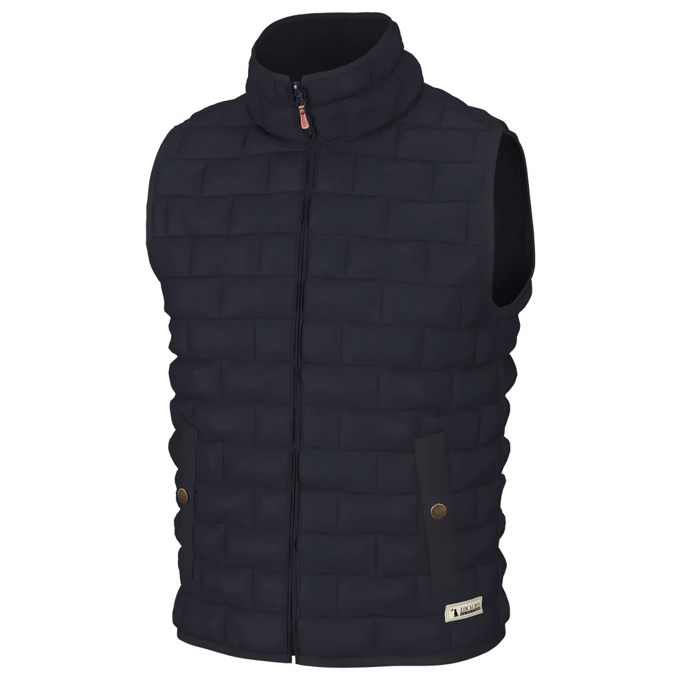 Local Boy Men's Brick Quilted Vest - Image 4