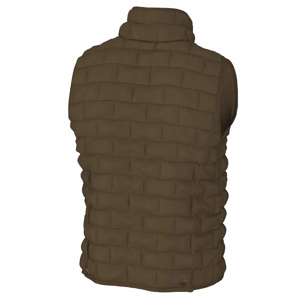 Local Boy Men's Brick Quilted Vest - Image 7