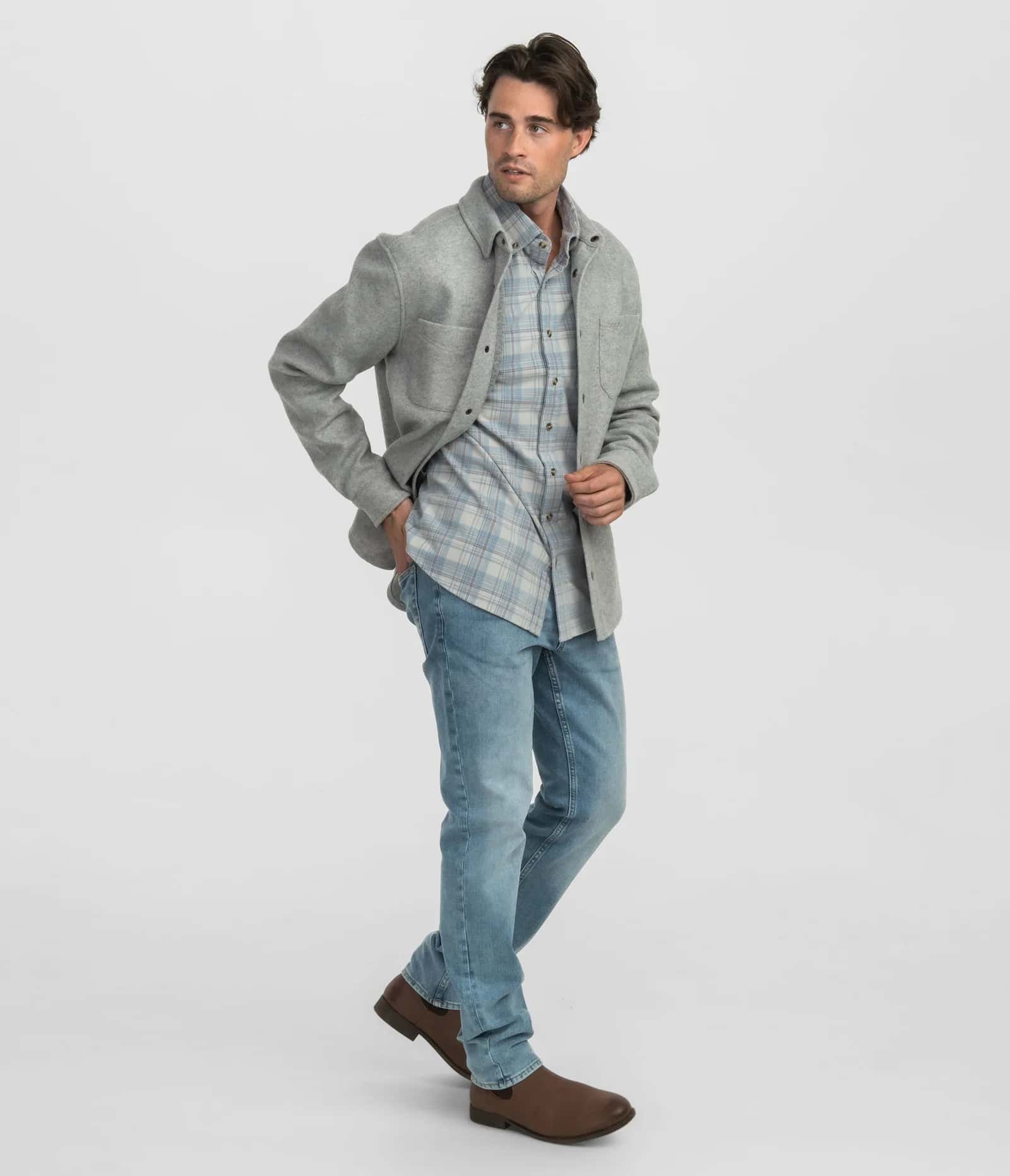 Southern Shirt Men's Broadway Fleece Shacket - Image 2