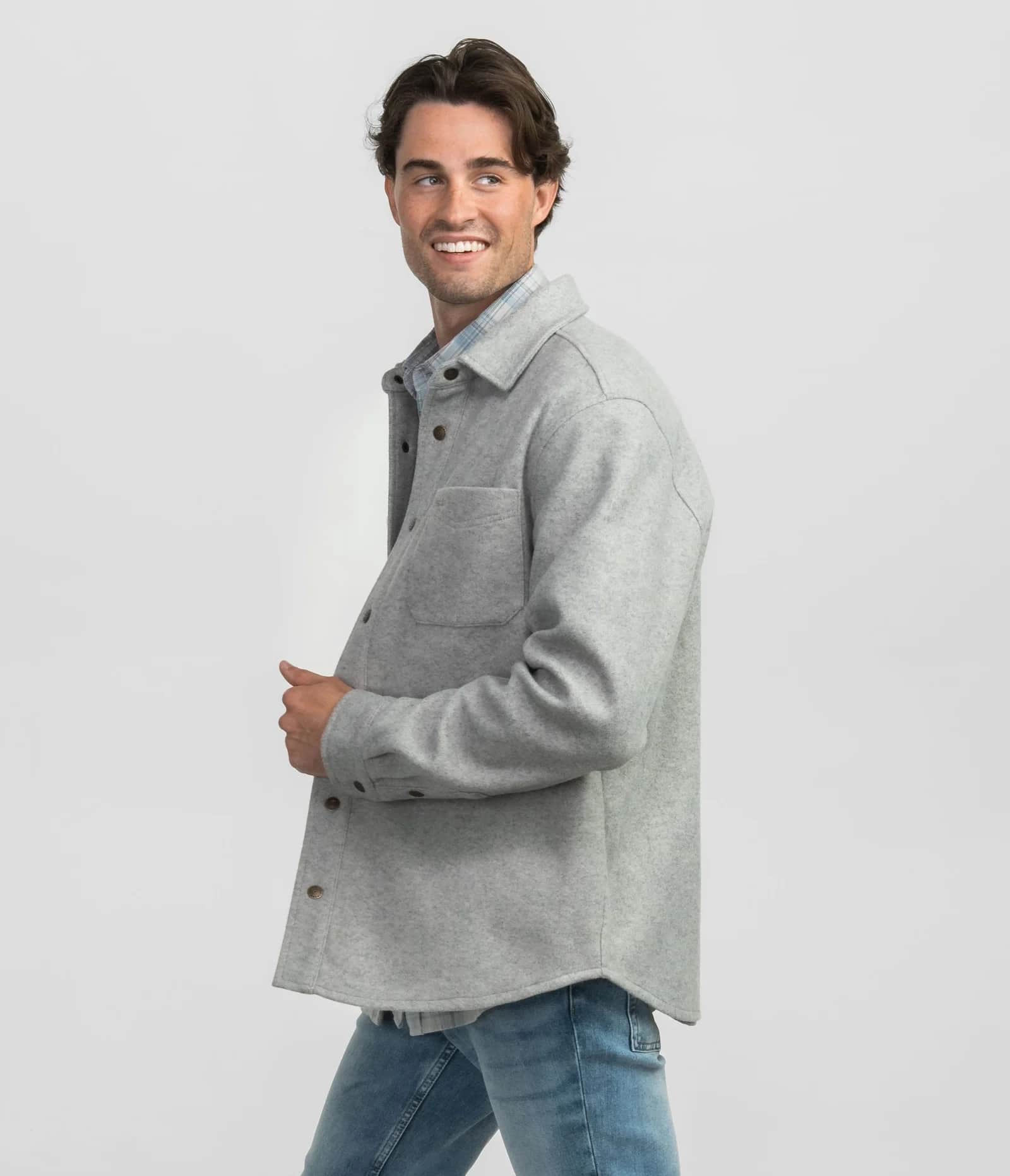 Southern Shirt Men's Broadway Fleece Shacket - Image 4