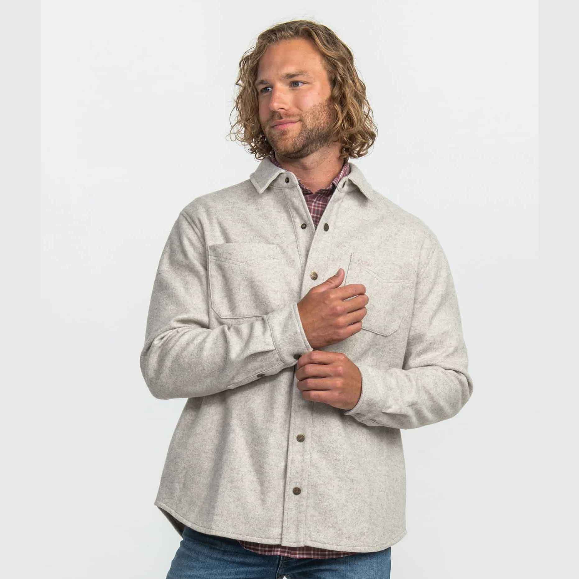 Southern Shirt Men's Broadway Fleece Shacket - Image 6