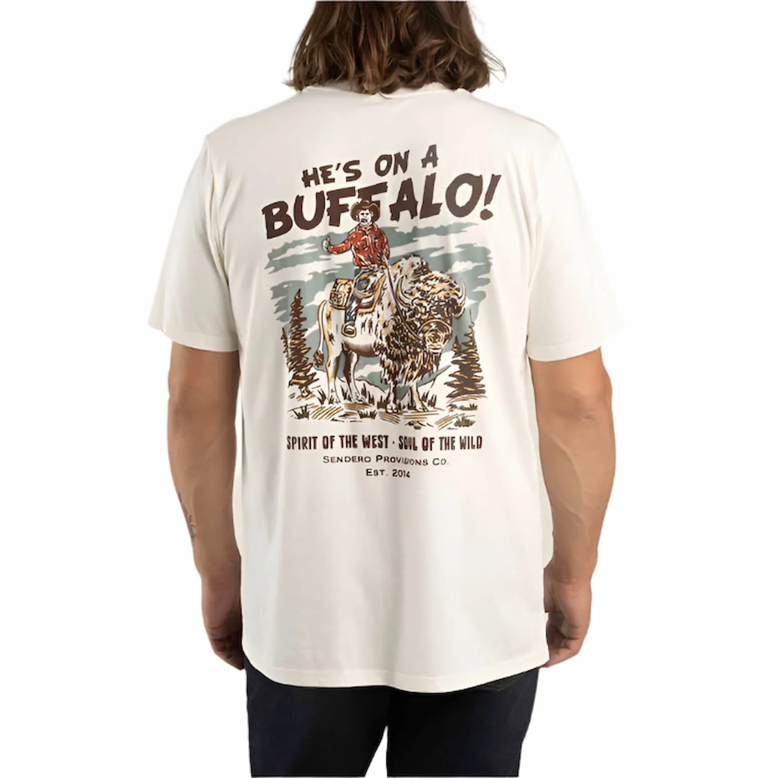 Sendero Men's Buffalo Short Sleeve T-Shirt - Image 4