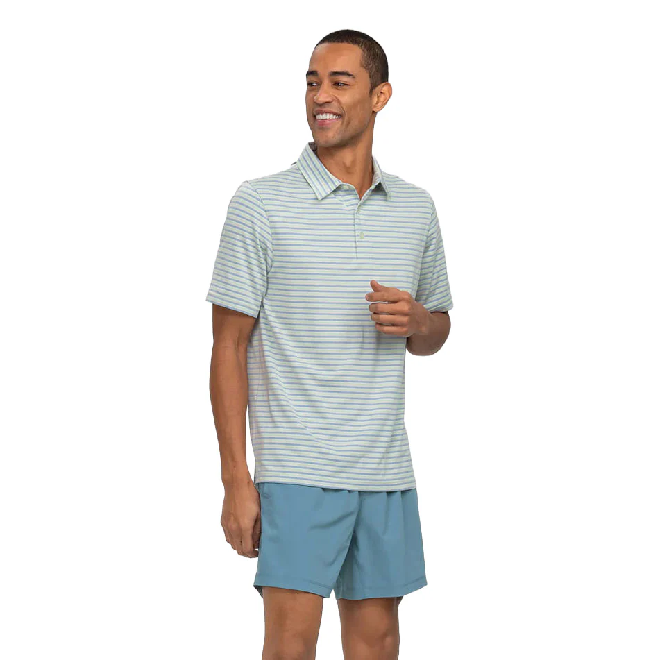 Southern Shirt Men's Cahaba Heather Stripe Polo - Image 2