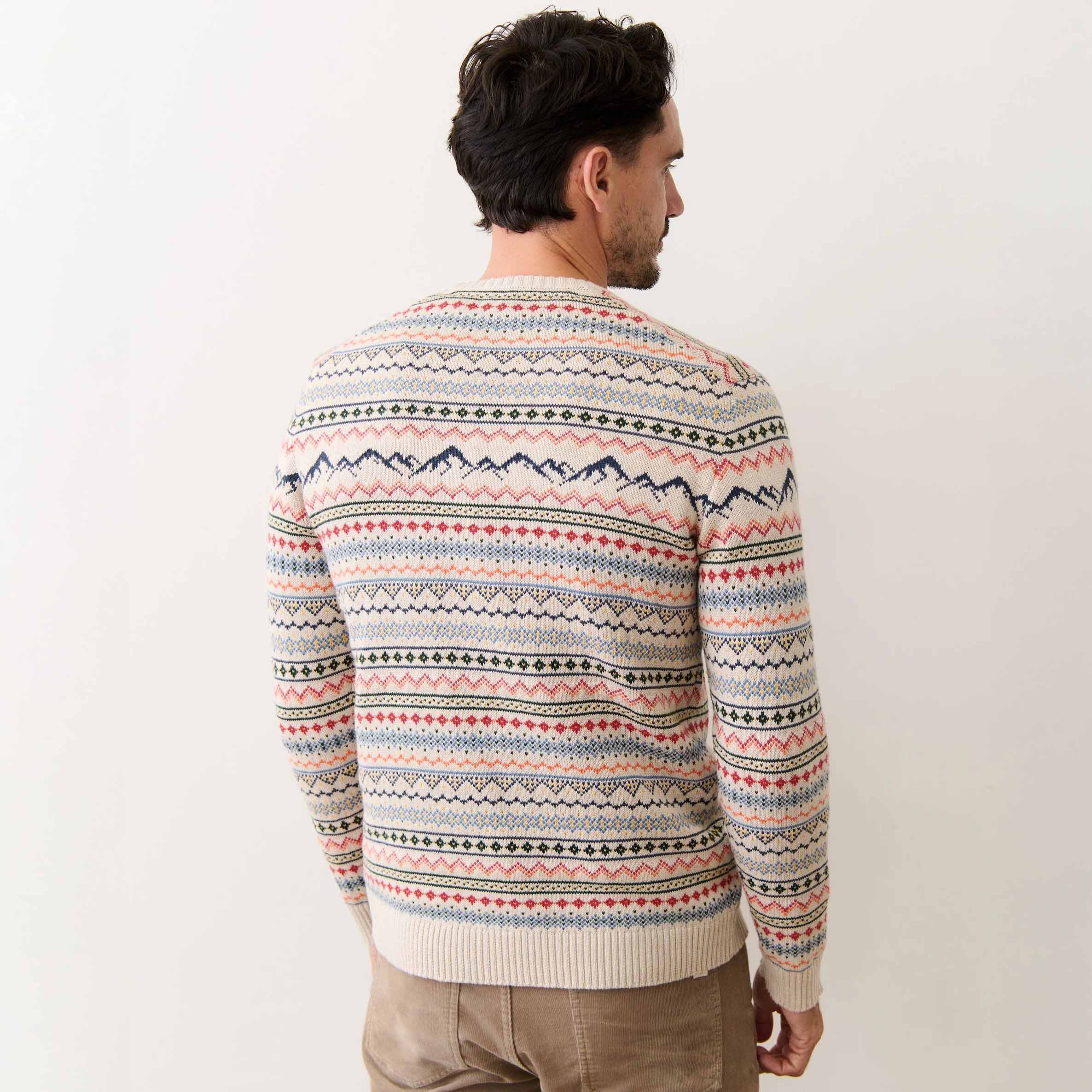 Marine Layer Men's Cali Fair Isle Crew Sweater - Image 3
