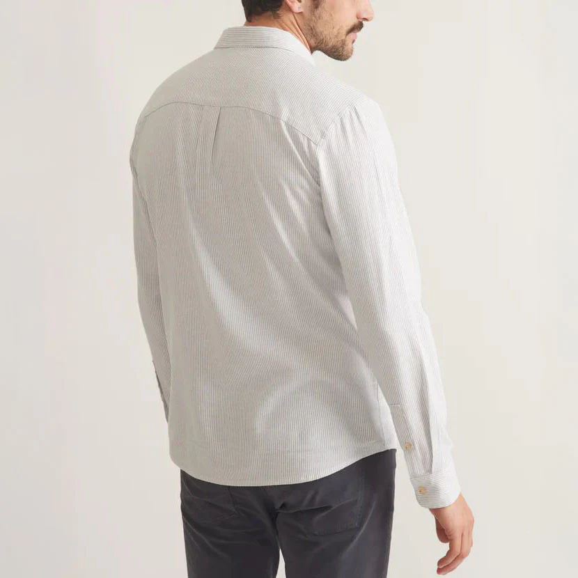 Marine Layer Men's California Oxford Long Sleeve Shirt - Image 7