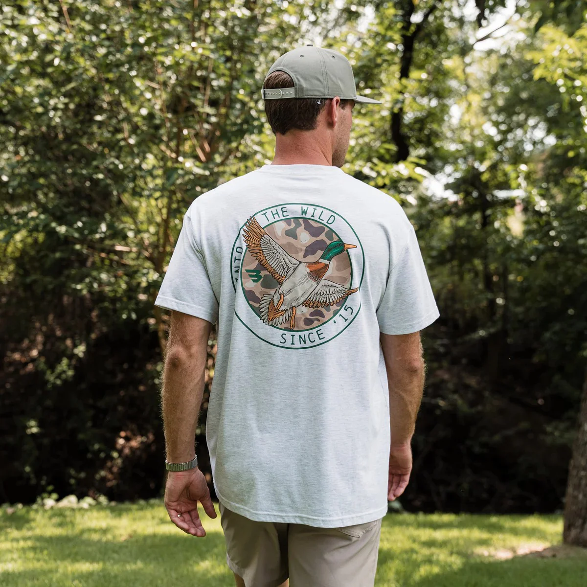 Burlebo Men's Camo Mallard Duck T-shirt - Image 4