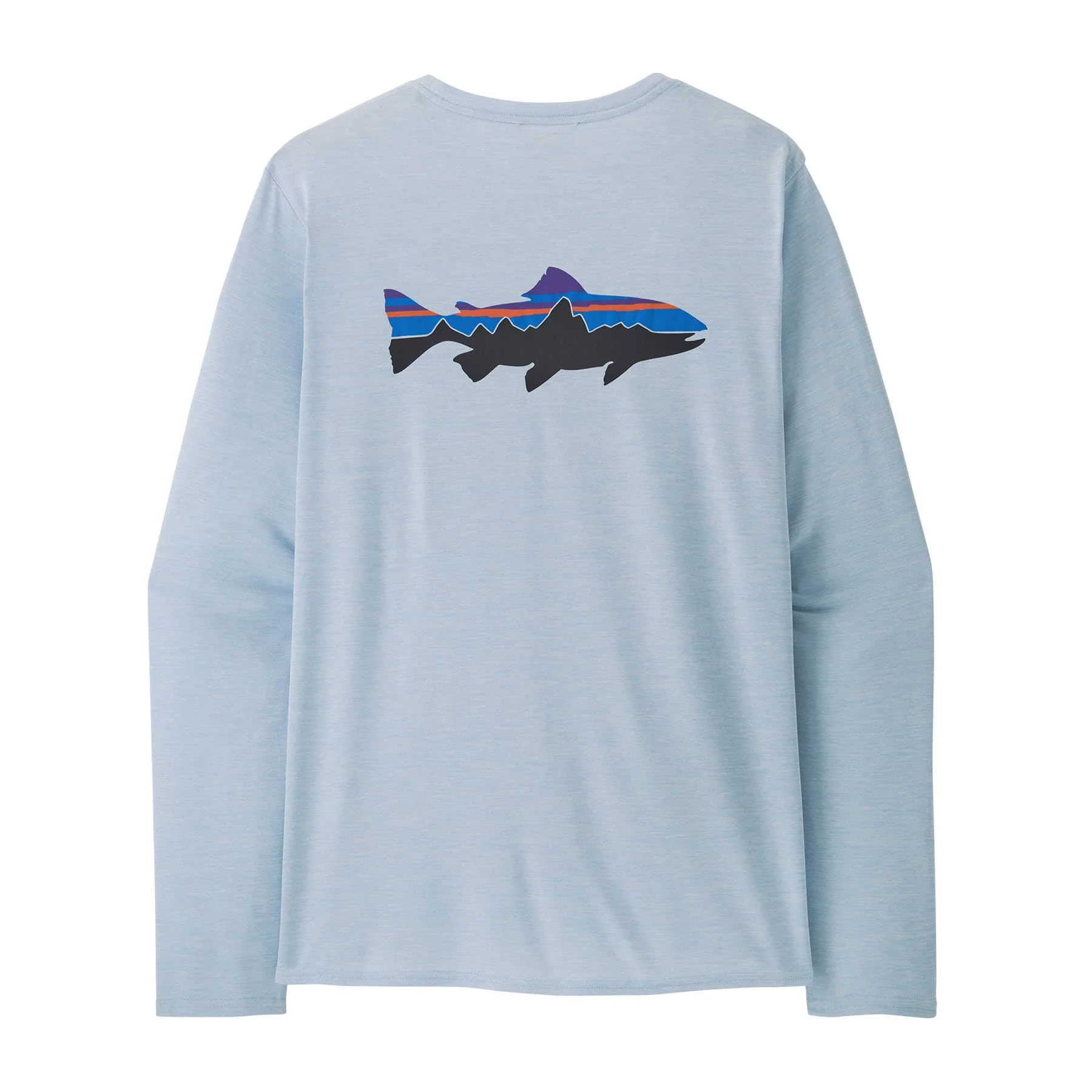Patagonia Men's Cap Cool Graphic Tee Long Sleeve - Waters - Image 2