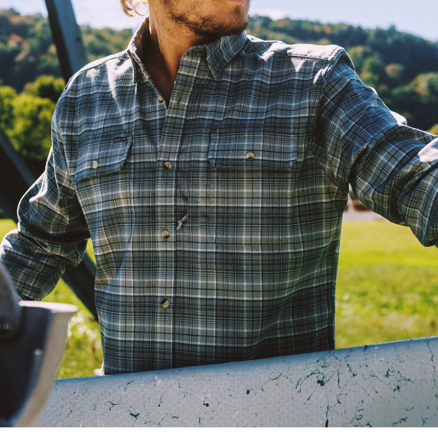 Poncho Men's Performance Flannel - Cashiers - Image 8