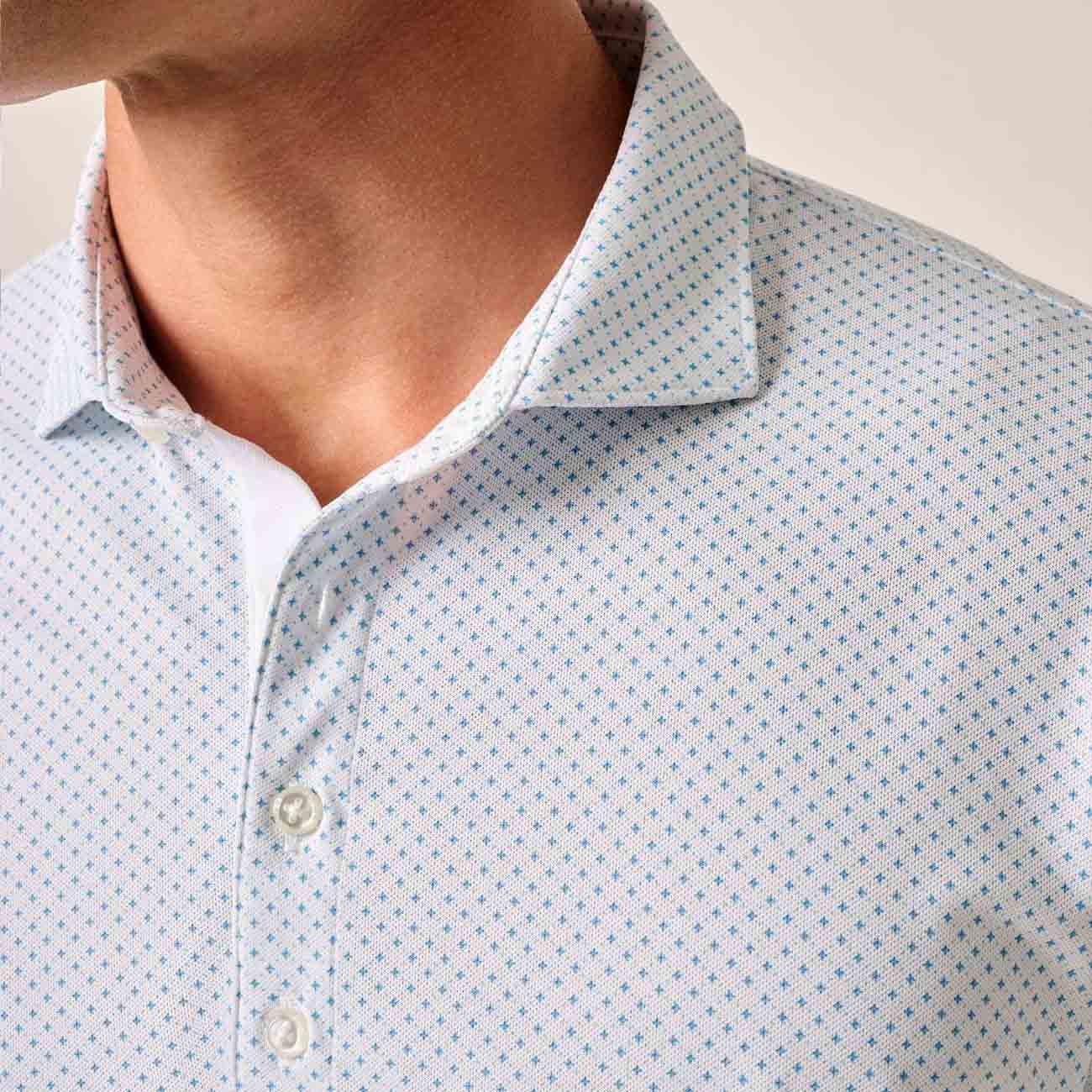 Johnnie-O Men's Cason Mesh Printed Polo - Image 4