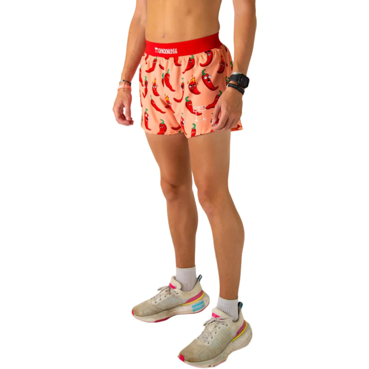 ChicknLegs Men's Chase Pack Chilis Half Split Shorts 4" - Image 3