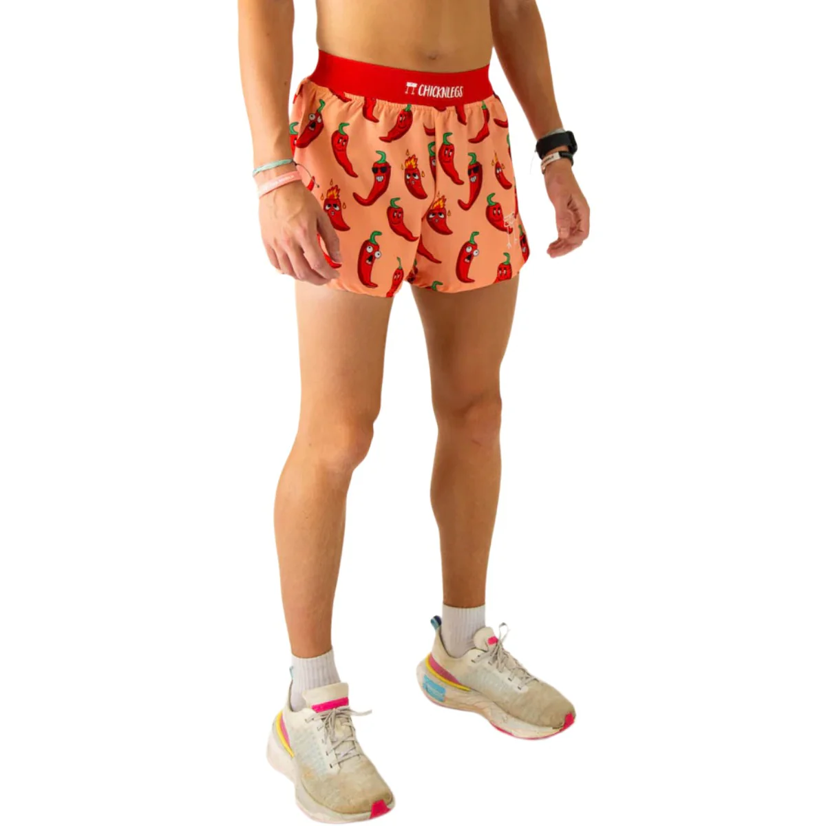 ChicknLegs Men's Chase Pack Chilis Half Split Shorts 4" - Image 4