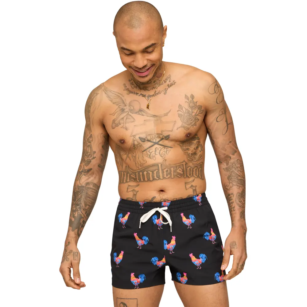 Chubbies Men's Cockadoodle Doozies Lined Swim Trunks - 4" inseam - Image 4