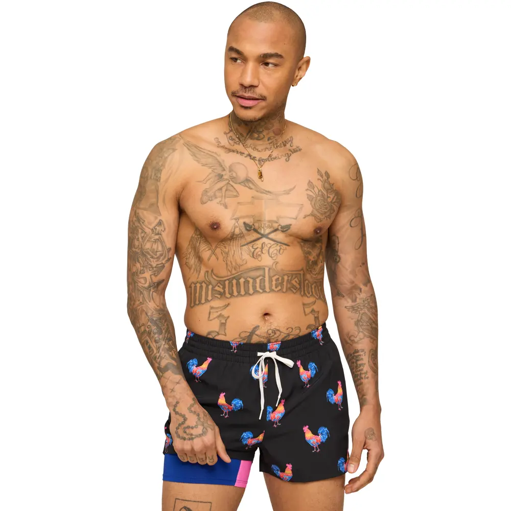 Chubbies Men's Cockadoodle Doozies Lined Swim Trunks - 4" inseam - Image 8
