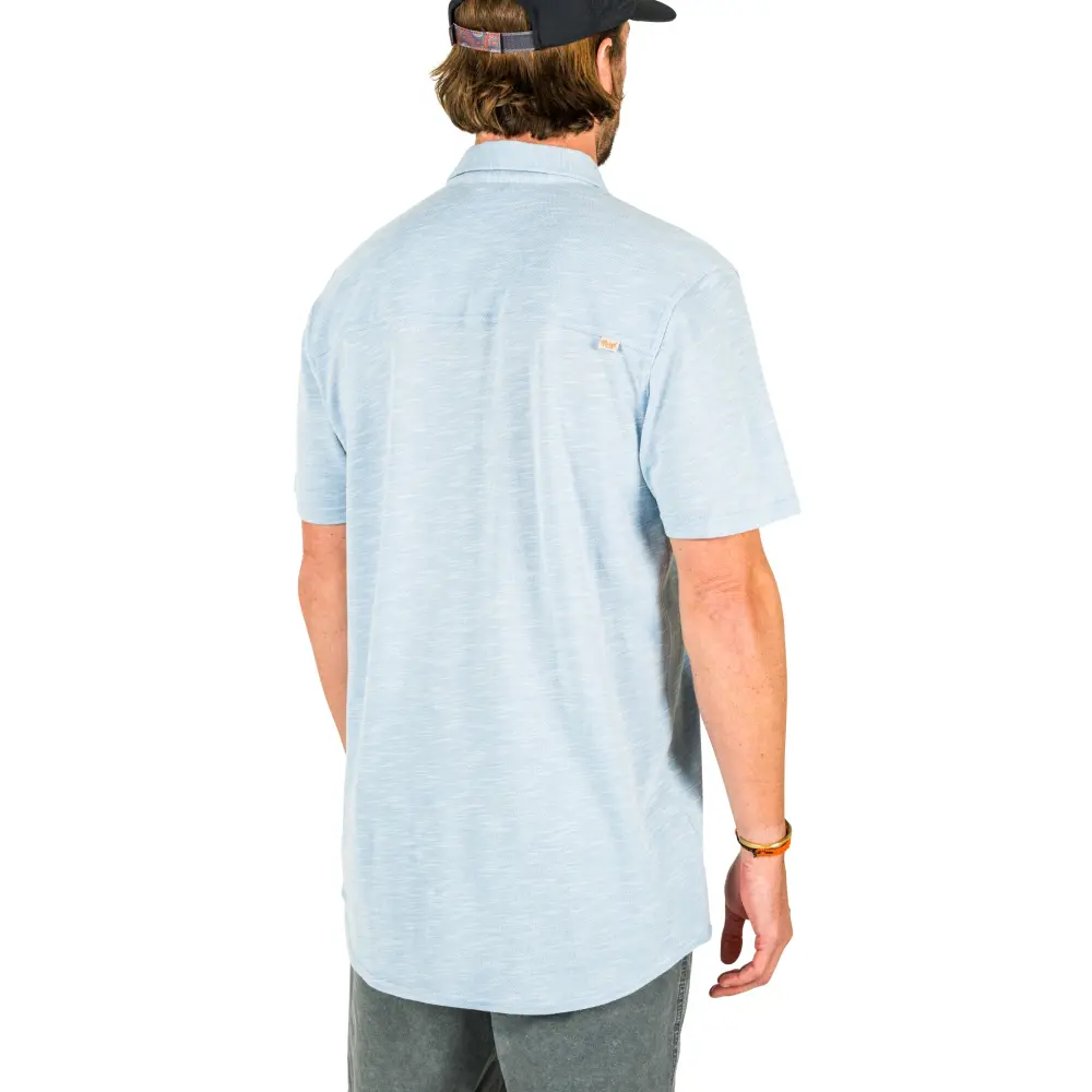 Marshwear Men's Coffin Point Knit Short Sleeve button-up Shirt - Image 4