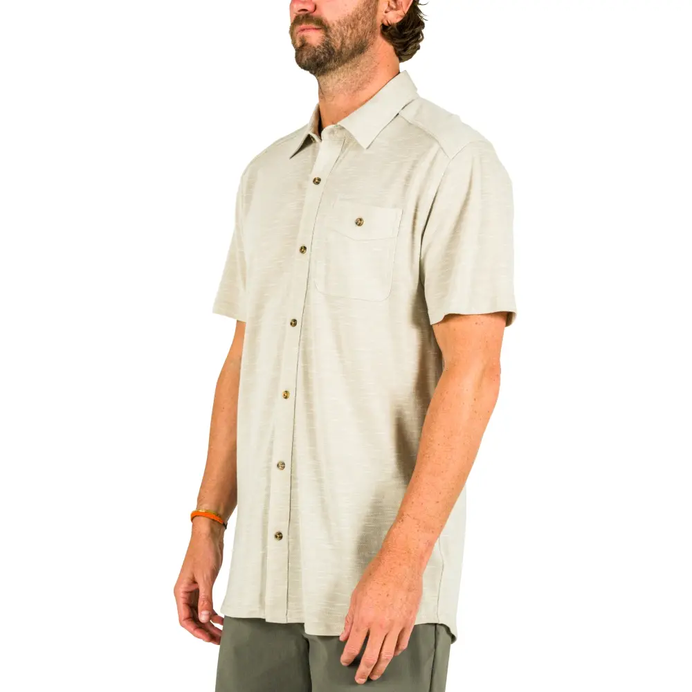 Marshwear Men's Coffin Point Knit Short Sleeve button-up Shirt - Image 7
