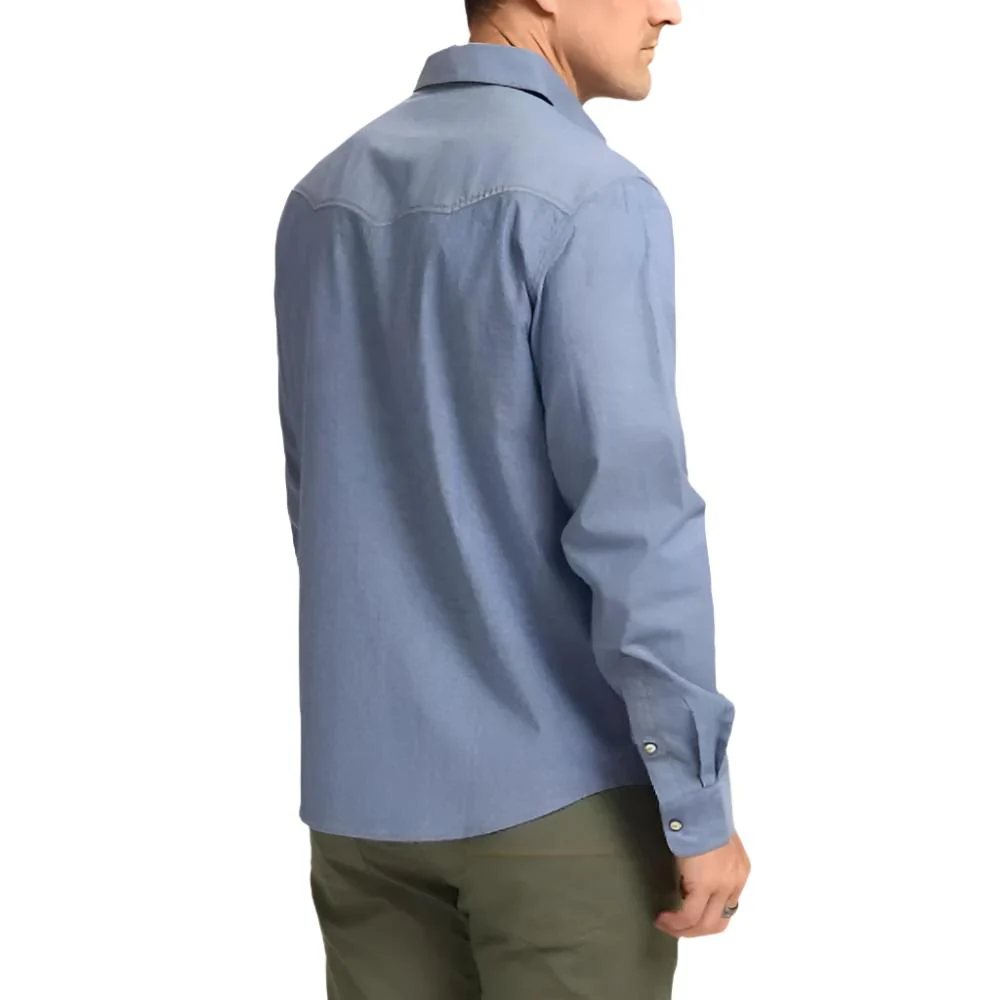 Howler Brothers Men's Crosscut Deluxe Long Sleeve Snapshirt - Image 4