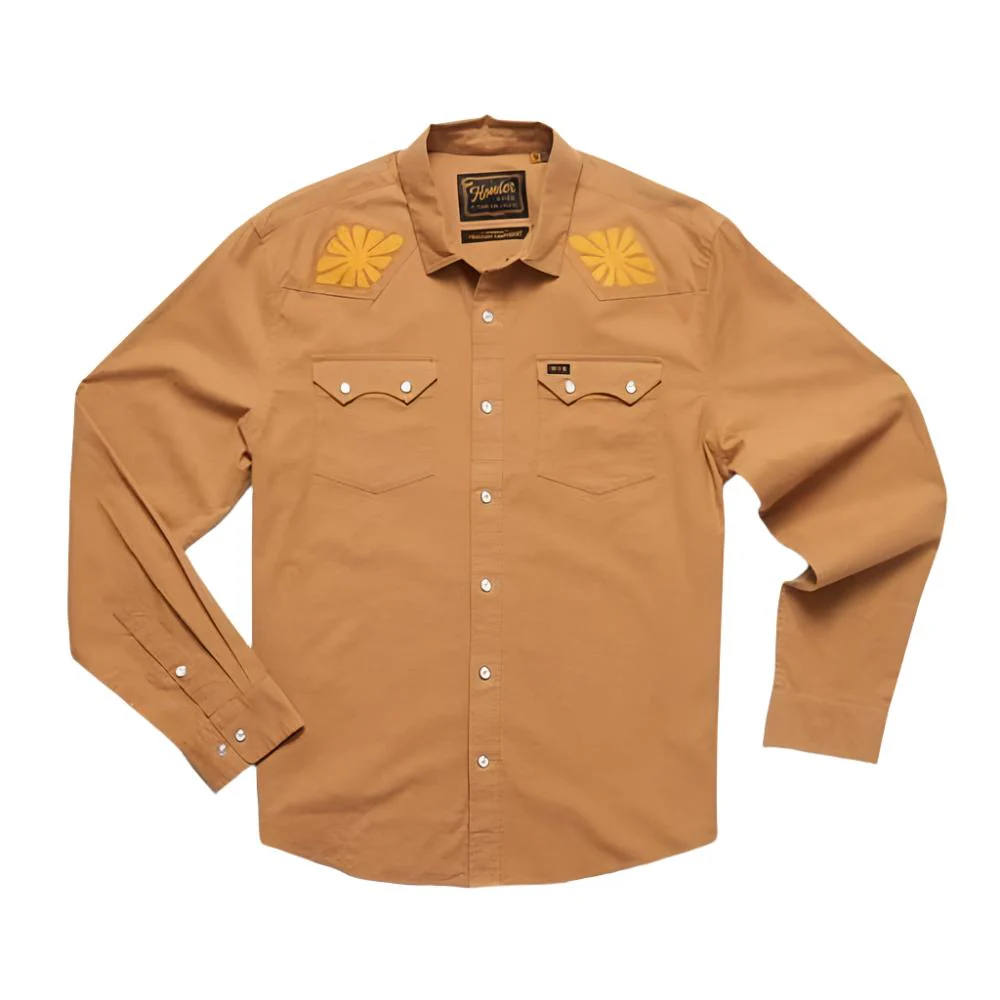 Howler Brothers Men's Crosscut Deluxe Long Sleeve Snapshirt - Image 5