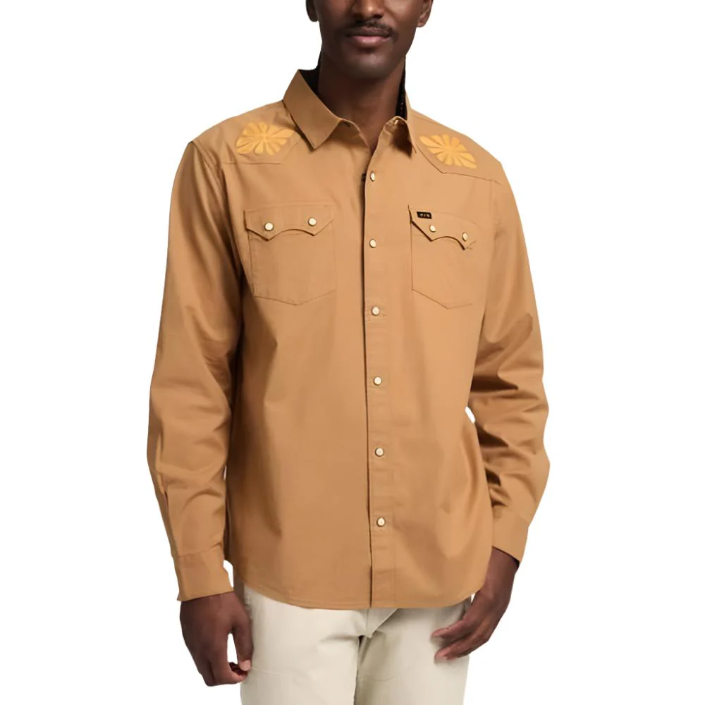 Howler Brothers Men's Crosscut Deluxe Long Sleeve Snapshirt - Image 7