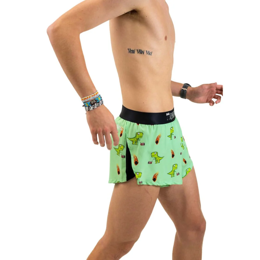 ChicknLegs Men's Dino-Sore Split Shorts 2" - Image 2