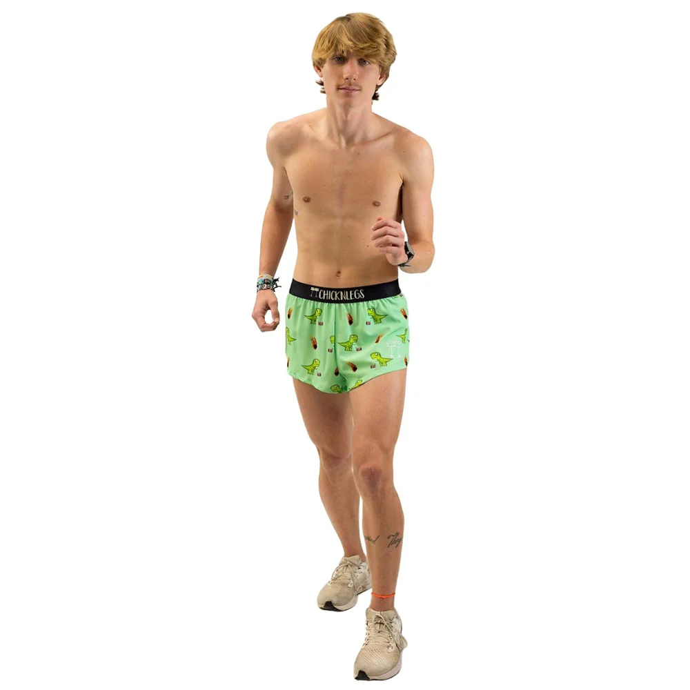 ChicknLegs Men's Dino-Sore Split Shorts 2" - Image 4
