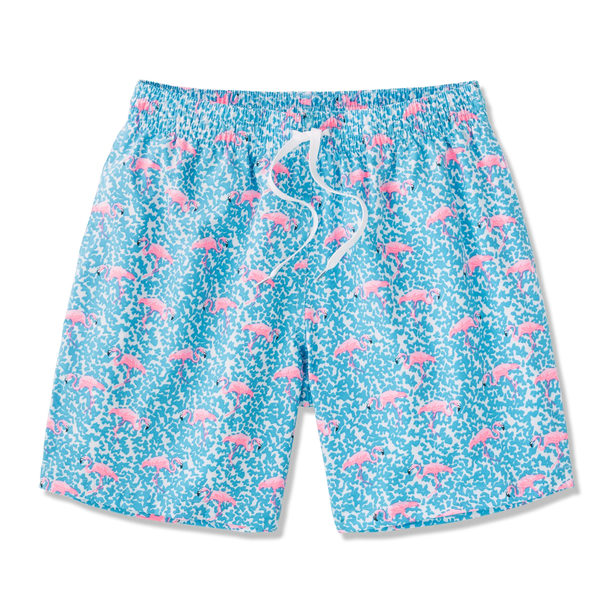 Chubbies Men's The Domingoes are for Flamingoes Swim Trunks - 7" Inseam