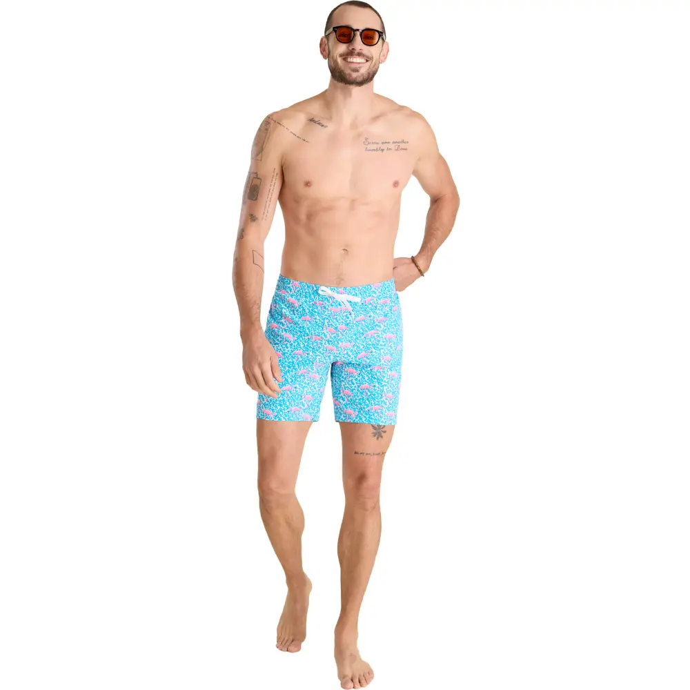 Chubbies Men's The Domingoes are for Flamingoes Swim Trunks - 7" Inseam - Image 4