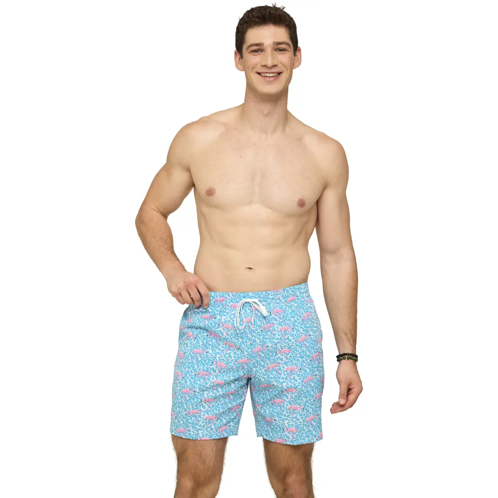 Chubbies Men's The Domingoes are for Flamingoes Swim Trunks - 7" Inseam - Image 7