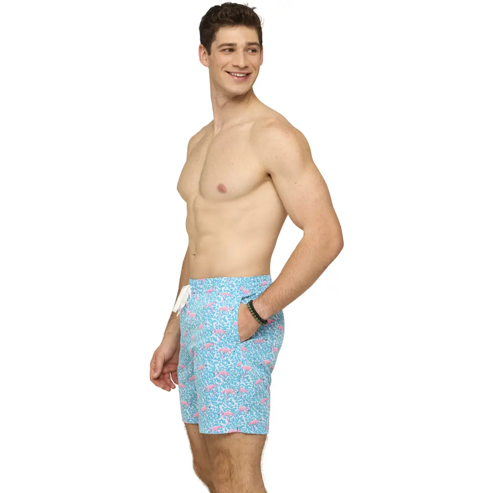 Chubbies Men's The Domingoes are for Flamingoes Swim Trunks - 7" Inseam - Image 8