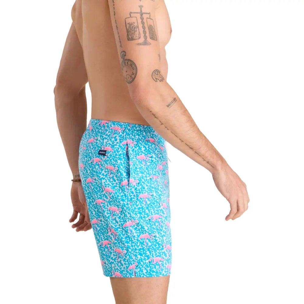 Chubbies Men's The Domingoes are for Flamingoes Swim Trunks - 7" Inseam - Image 9