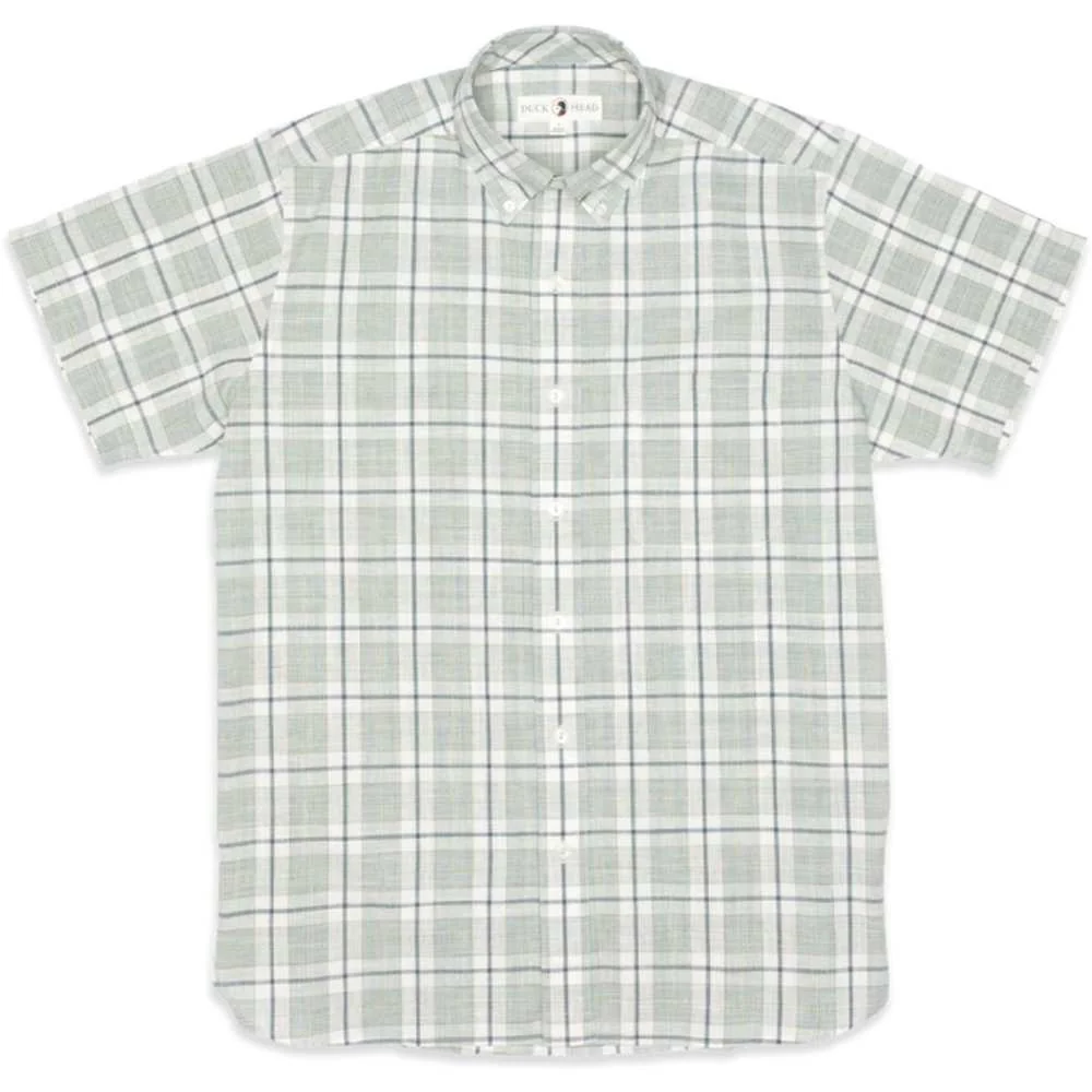 Men's Fanning Plaid Slub Short Sleeve Shirt