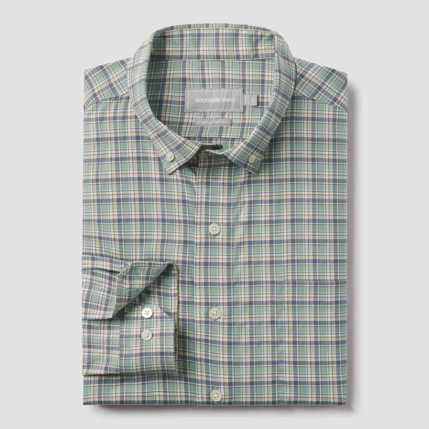 Southern Shirt Company Men's Hawthorne Plaid Long Sleeve Shirt - Image 5
