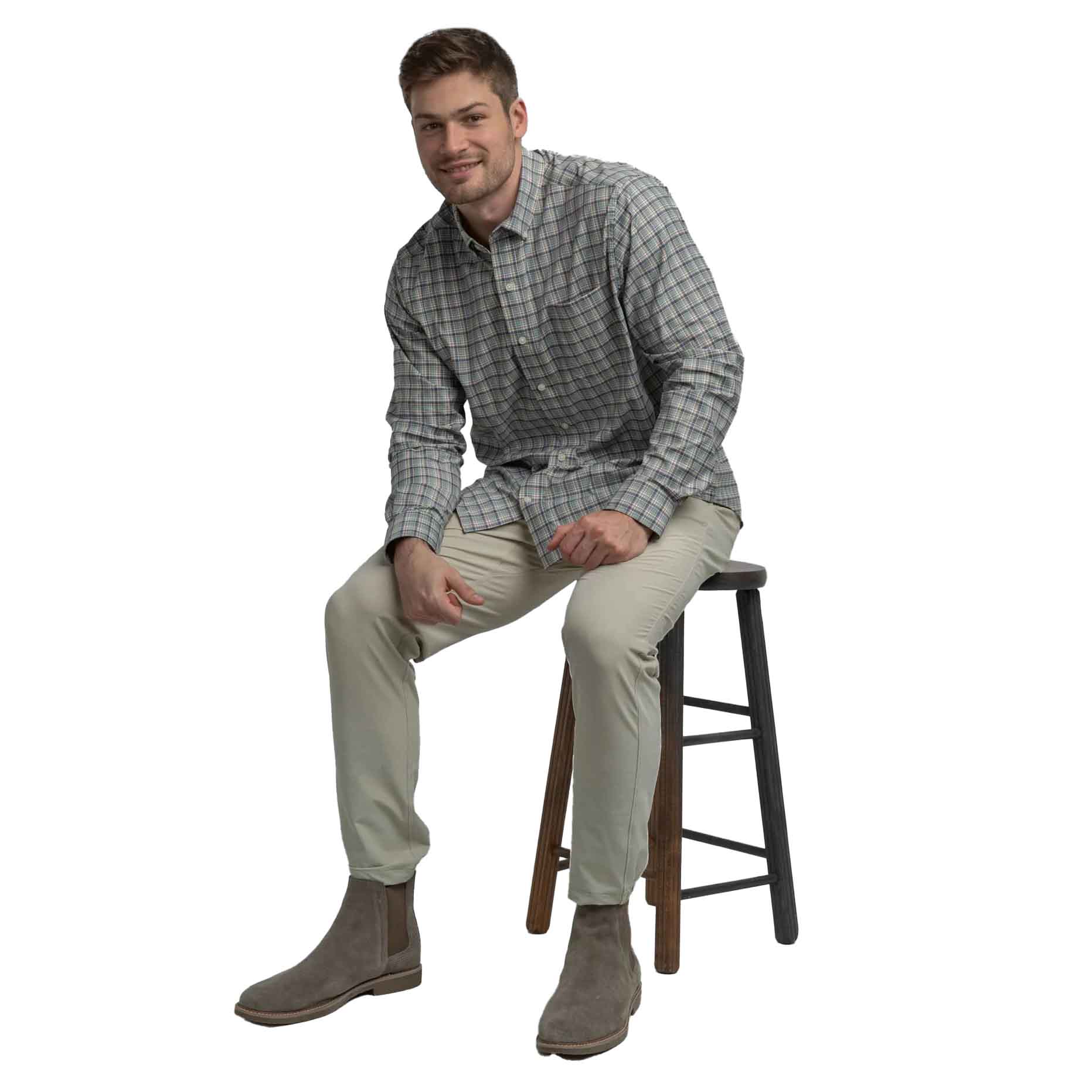 Southern Shirt Company Men's Hawthorne Plaid Long Sleeve Shirt - Image 6