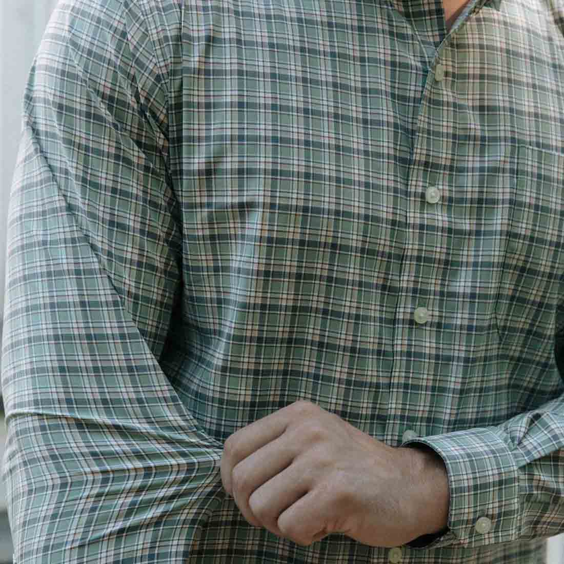 Southern Shirt Company Men's Hawthorne Plaid Long Sleeve Shirt - Image 9