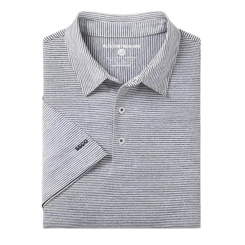 Southern Shirt Men's Heather Madison Stripe Polo - Image 19