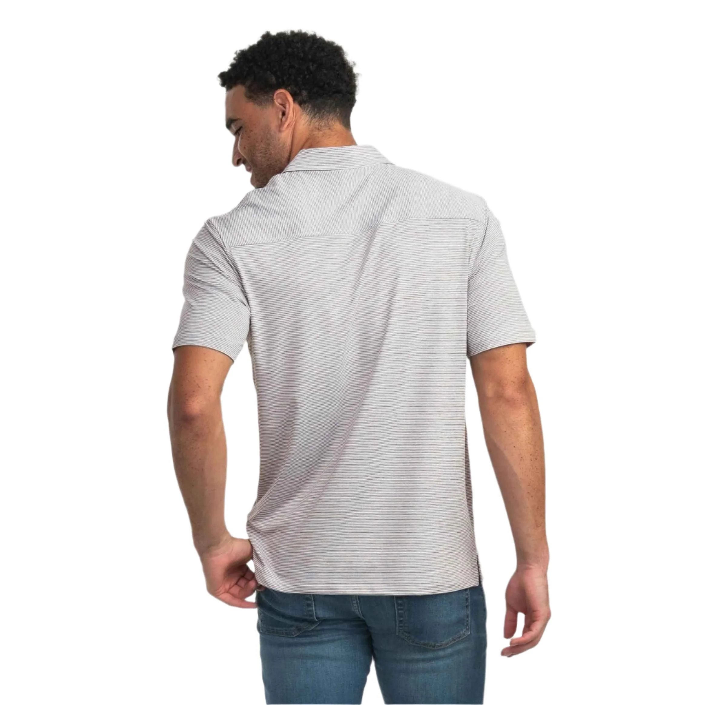 Southern Shirt Men's Heather Madison Stripe Polo - Image 3