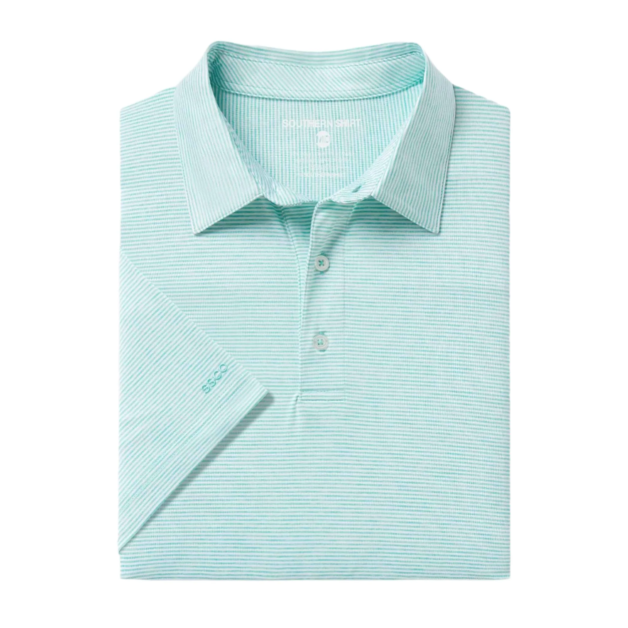 Southern Shirt Men's Heather Madison Stripe Polo - Image 7