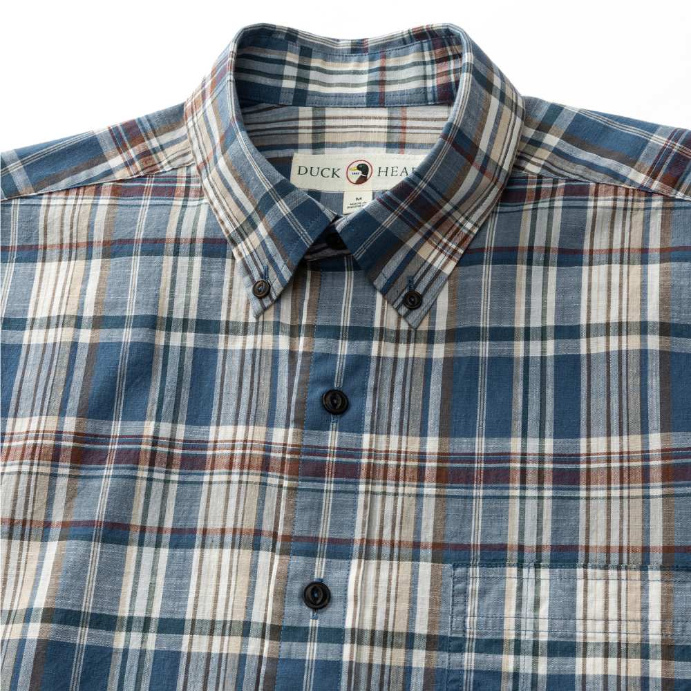 Men's Higgins Long Sleeve Plaid Slub Shirt - Image 3