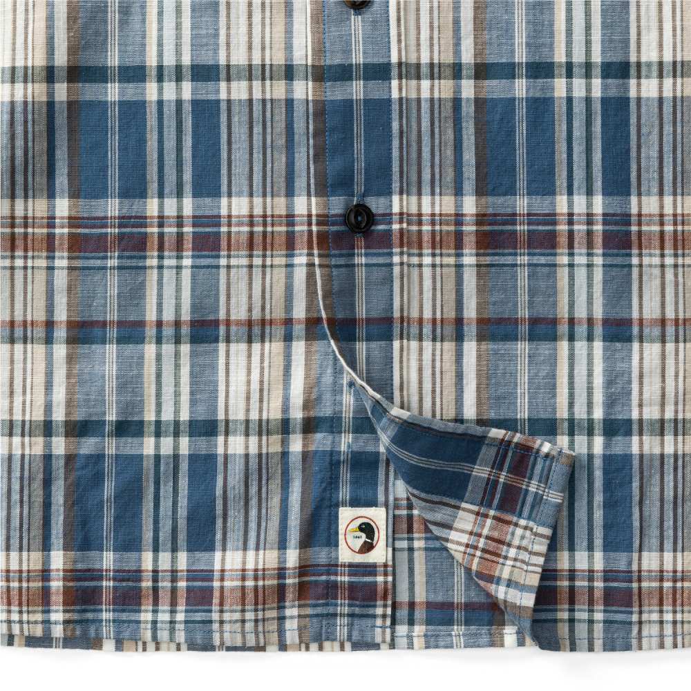 Men's Higgins Long Sleeve Plaid Slub Shirt - Image 4