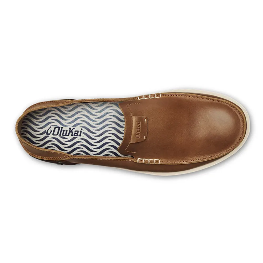 Olukai Men's Kakaha Leather Slip-On Shoes - Image 3
