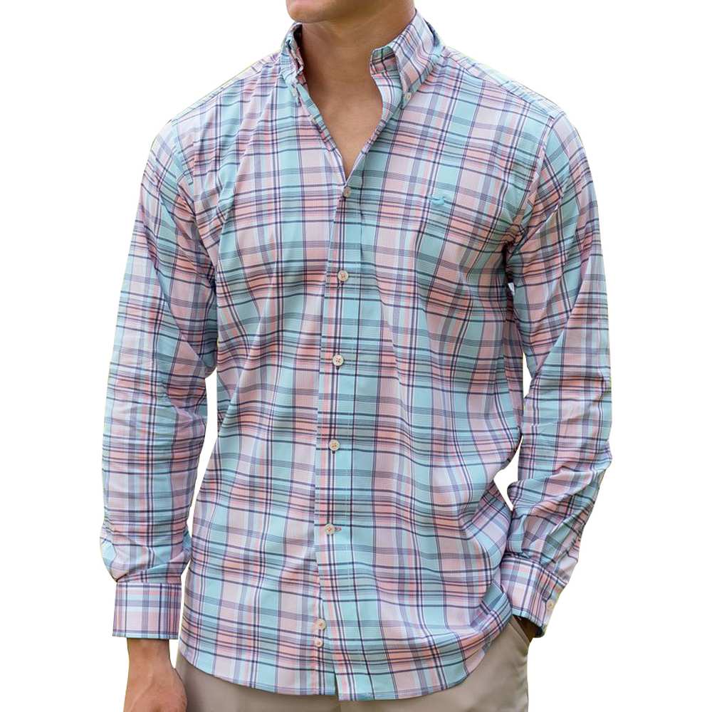 Men's Kershaw Performance Plaid Long Sleeve Shirt - Image 2
