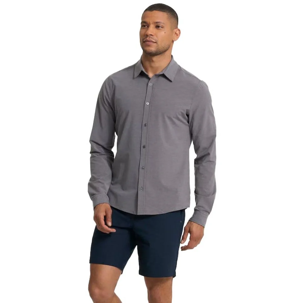 Vuori Men's Long Sleeve Bridge Button Down Shirt - Image 5
