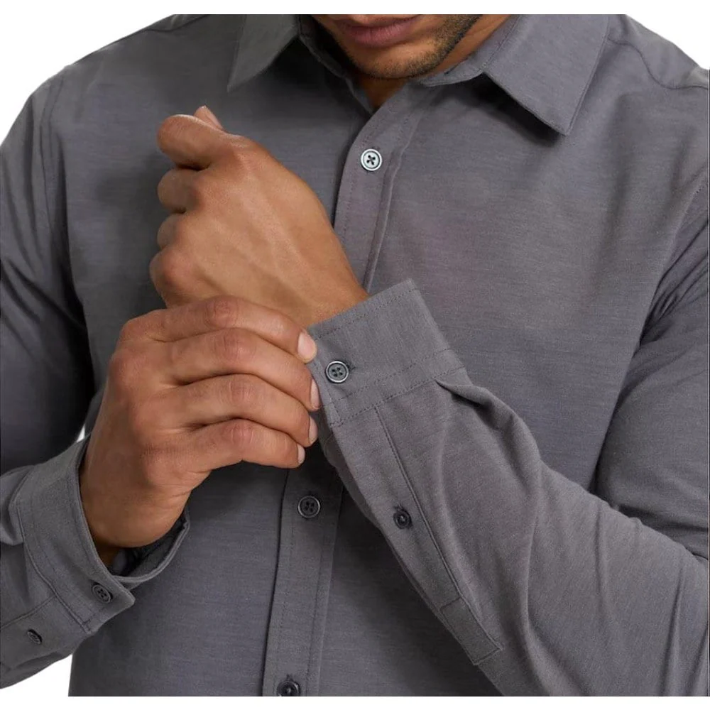 Vuori Men's Long Sleeve Bridge Button Down Shirt - Image 7